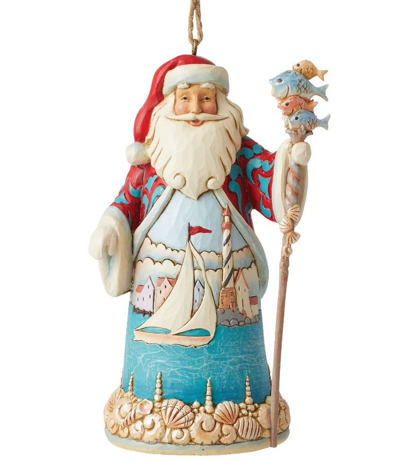 JS6013695 - Coastal Santa Ornament