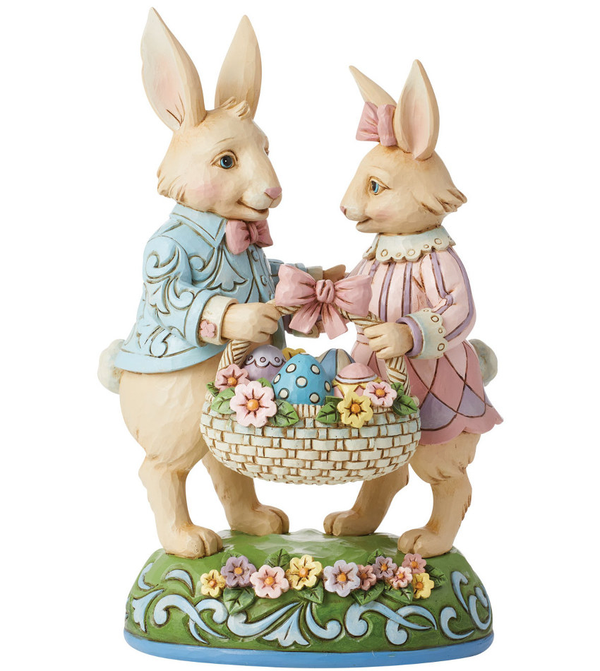 JS6014389 - Bunny Couple w/Basket