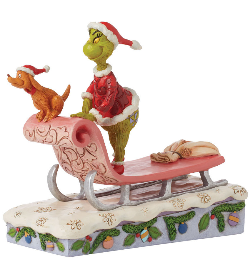 JS6015215 - Grinch & Max on Sled