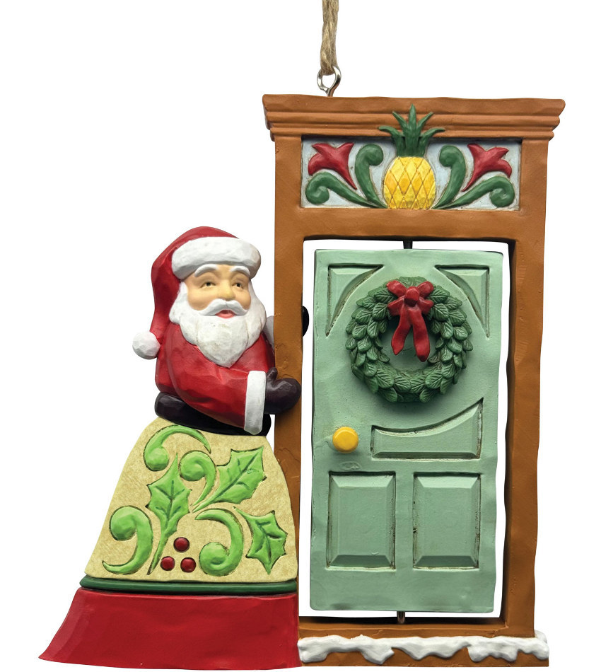 JS6015517 - Santa at Door Ornament