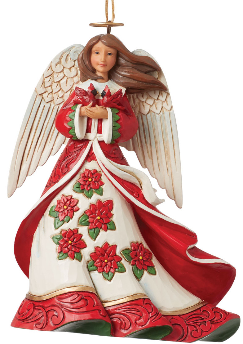 JS6015537 - Angel with Cardinals Ornament
