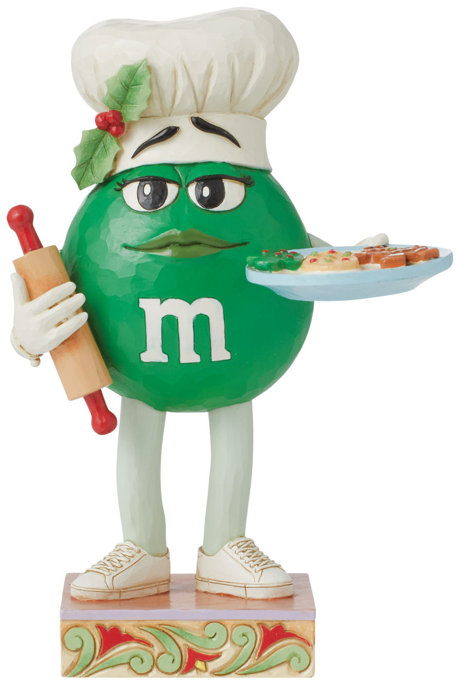 JS6015680 - M&M's Green with Chef Hat and Cookies