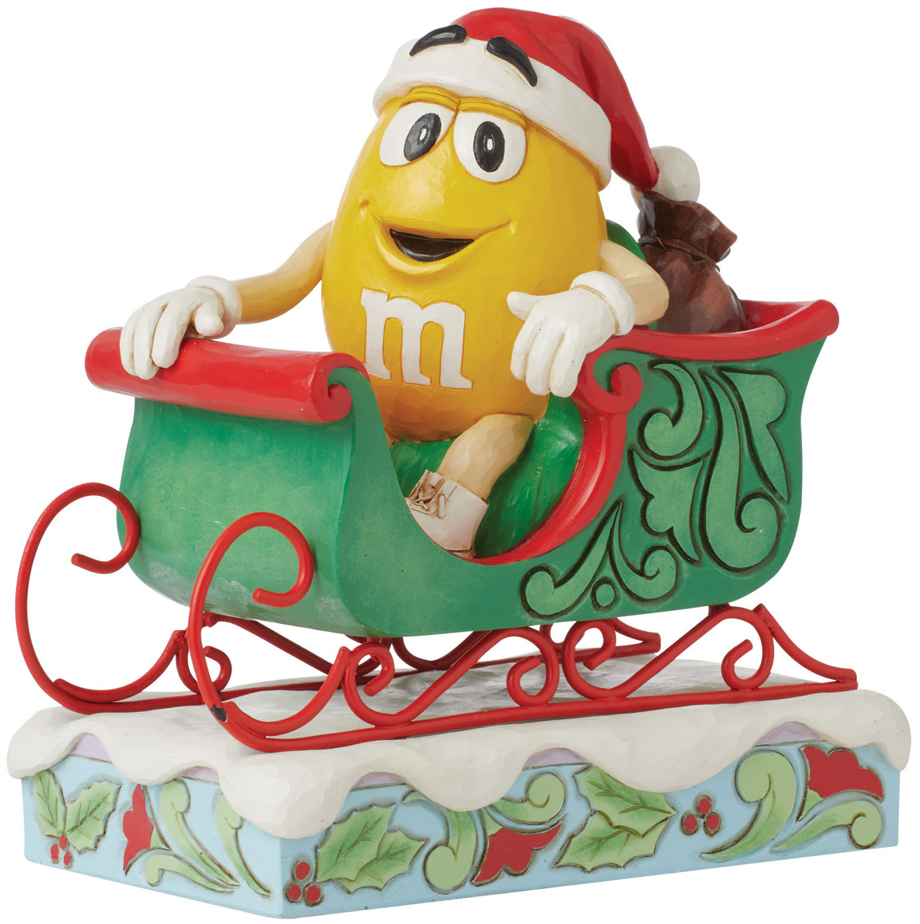 JS6015683 - M&M's Yellow Character in Sleigh