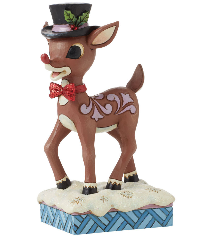 JS6015719 - Rudolph in Top Hat & Bowtie