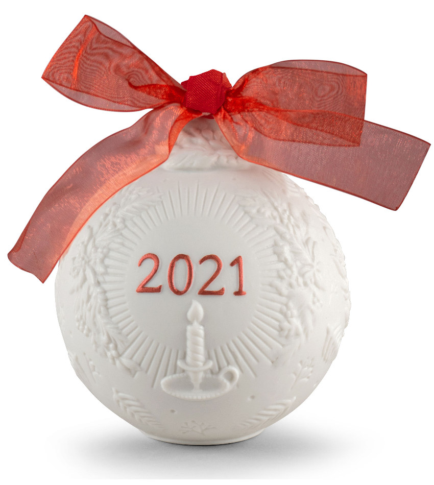 L18461 - 2021 Re-Deco Christmas Ball - red