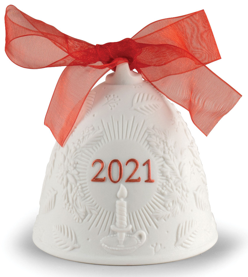 L18463 - 2021 Re-Deco Christmas Bell - red