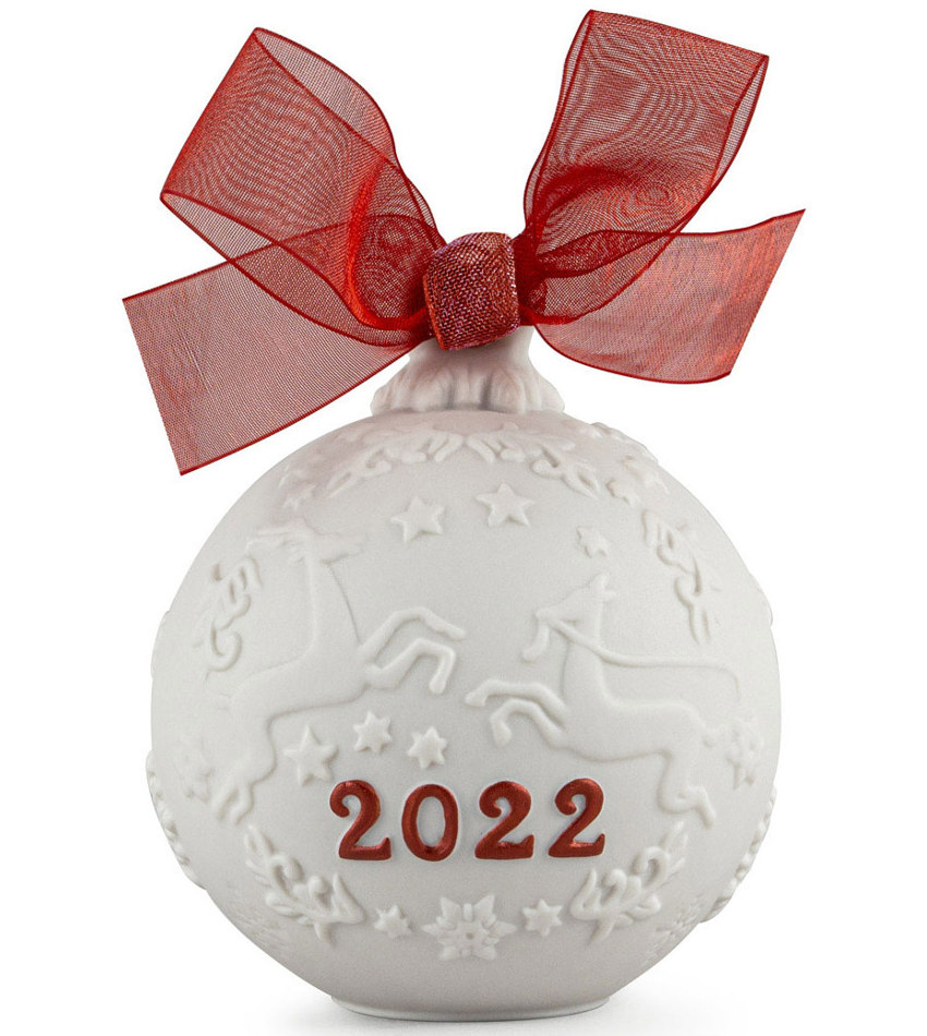 L18467 - 2022 Re-Deco Christmas Ball - red