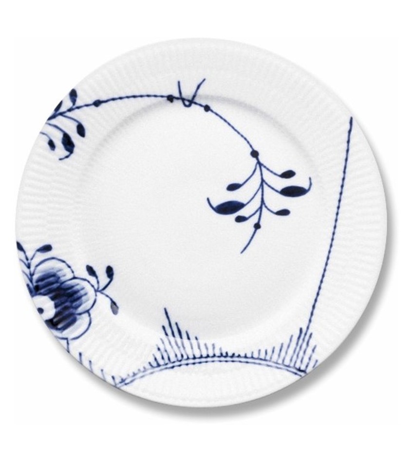RC2382622 - Blue Fluted Mega Lunch/Dessert Plate