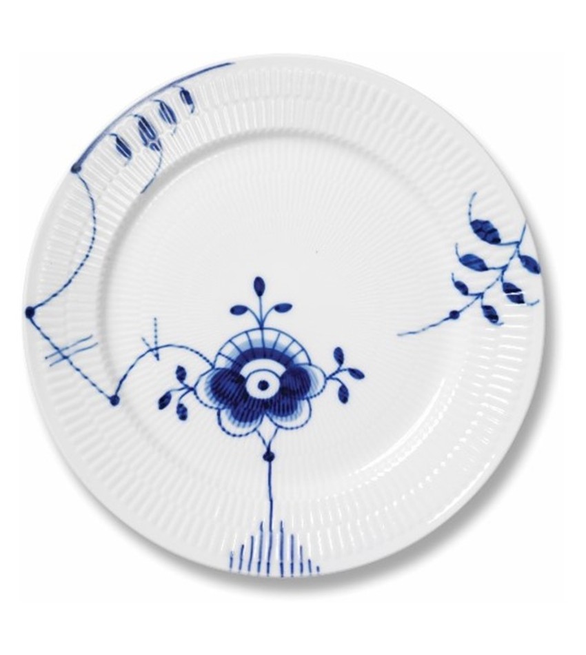 RC2386627 - Blue Fluted Mega Dinner Plate