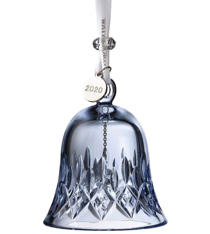 W1055088 - 2020 Lismore Bell Ornament - Topaz Ice